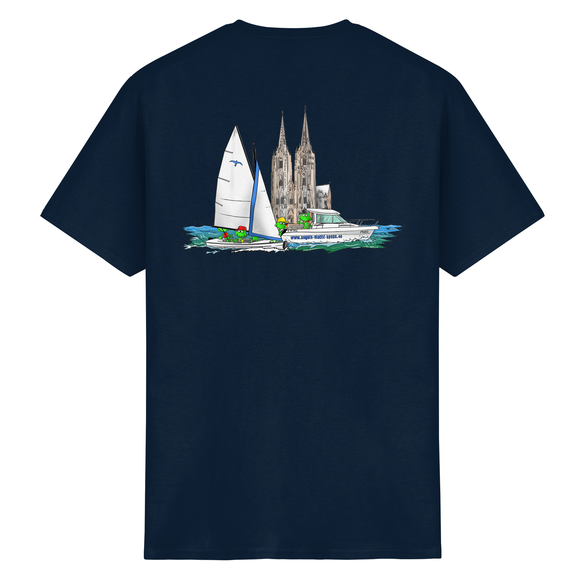 MONSTAs segeln vor dem Kölner Dom – ROCAVA T-Shirt - Heavy Cotton T-Shirt