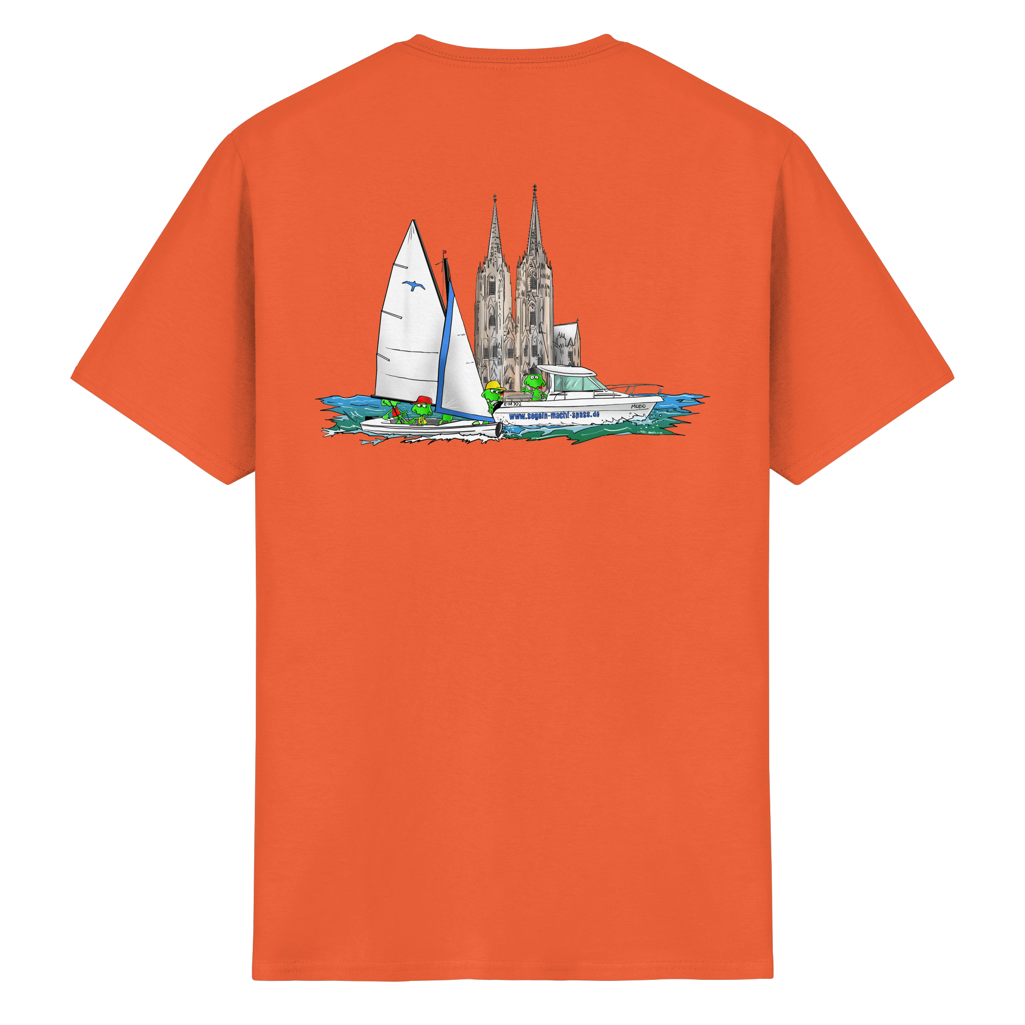 MONSTAs segeln vor dem Kölner Dom – ROCAVA T-Shirt - Heavy Cotton T-Shirt
