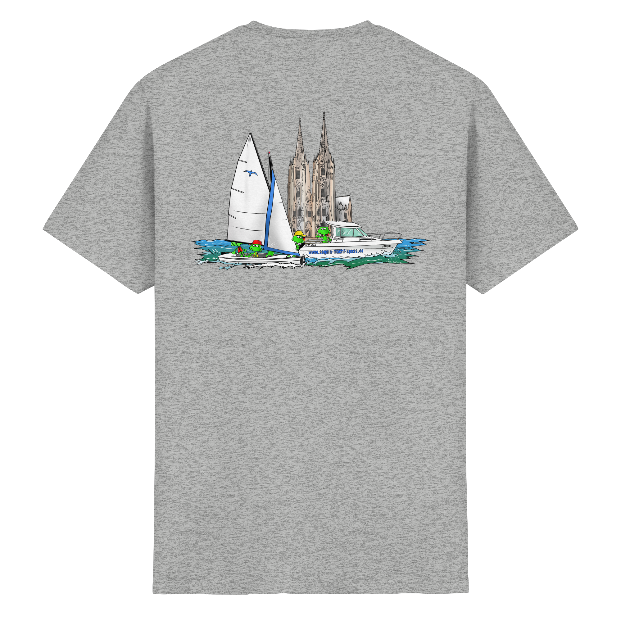 MONSTAs segeln vor dem Kölner Dom – ROCAVA T-Shirt - Heavy Cotton T-Shirt