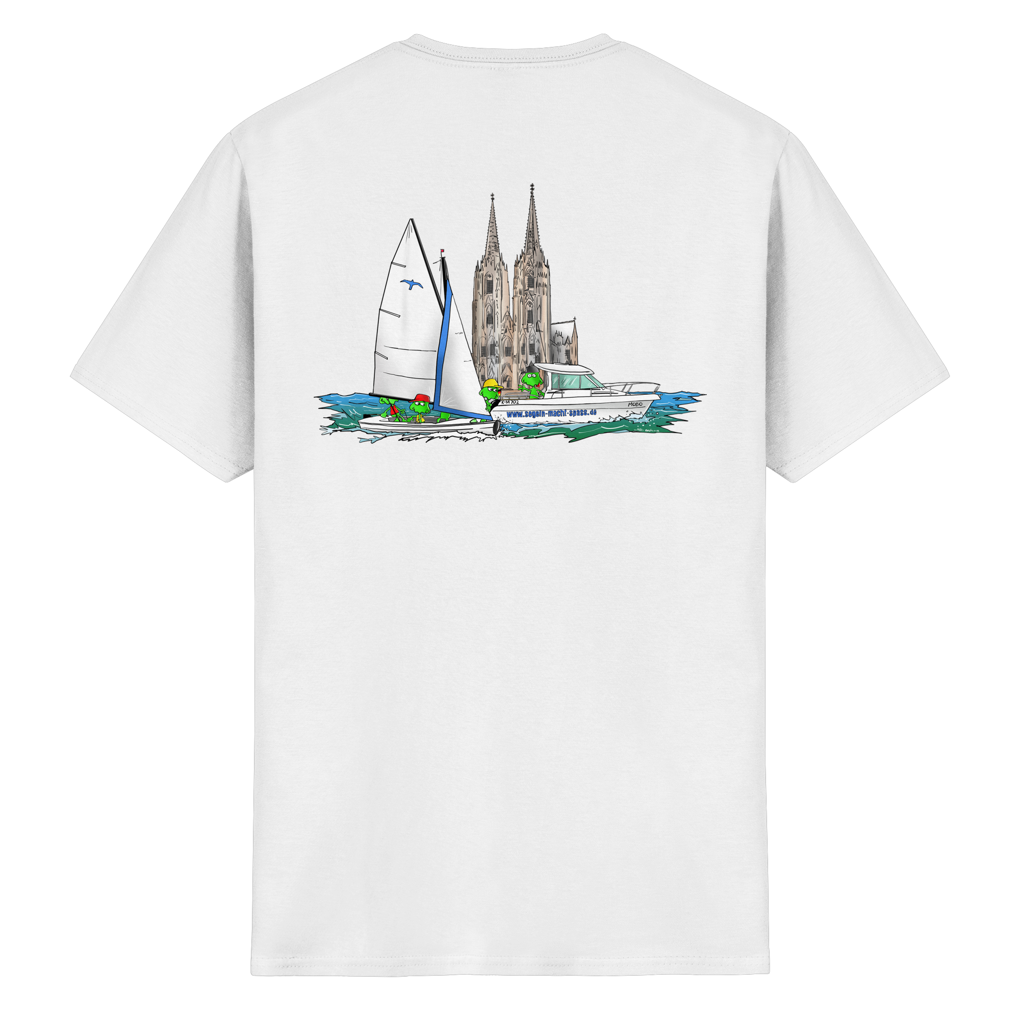 MONSTAs segeln vor dem Kölner Dom – ROCAVA T-Shirt - Heavy Cotton T-Shirt
