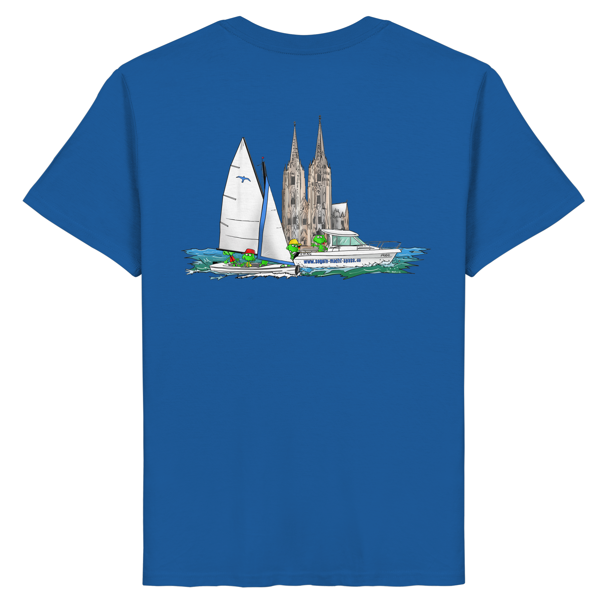 Segeln und MOBO fahren vorm Dom – MONSTAs können das - Organic Basic Shirt