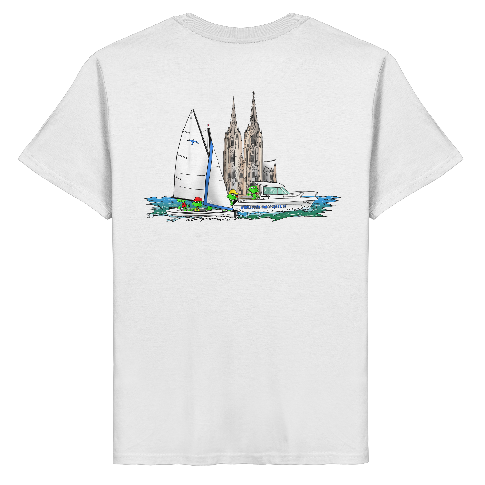 Segeln und MOBO fahren vorm Dom – MONSTAs können das - Organic Basic Shirt