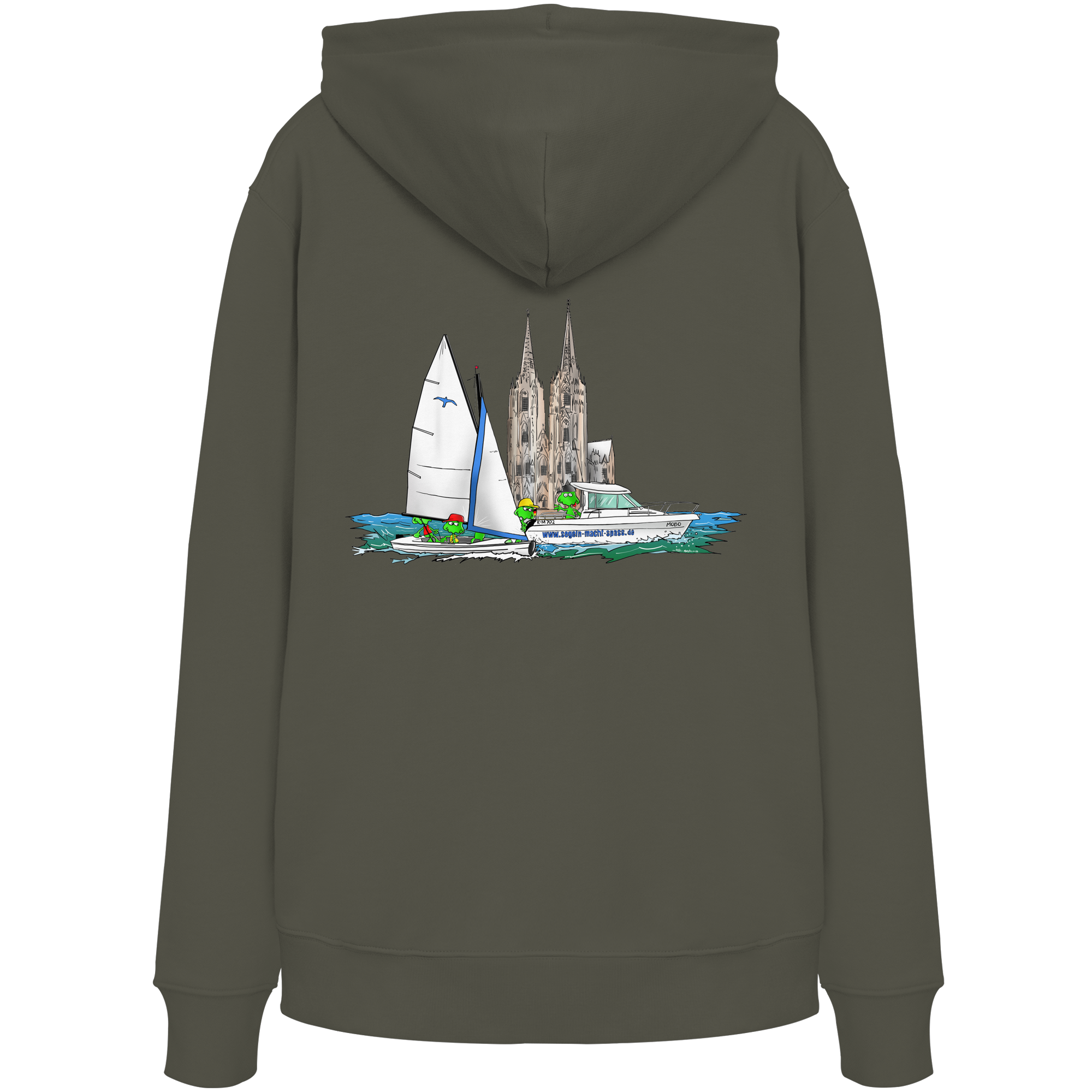 MONSTAs segeln vor dem Kölner Dom – ROCAVA Hoodie - Organic Hoodie