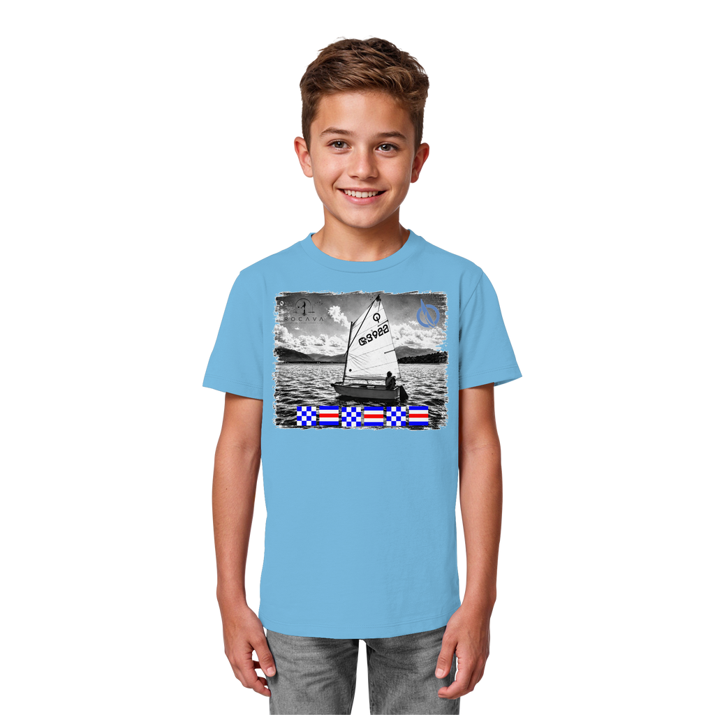 CYG Opti-Shirt mit Flaggen-Namen, Beispiel NCNCNC   - Kids Organic Shirt