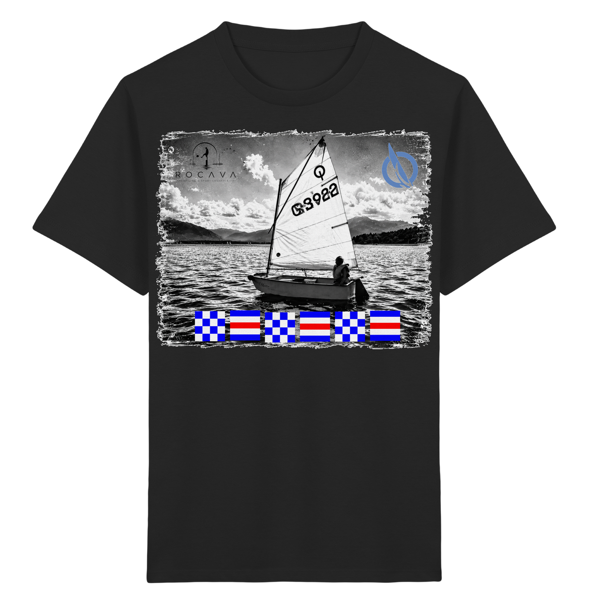 CYG Opti-Shirt mit Flaggen-Namen, Beispiel NCNCNC   - Kids Organic Shirt