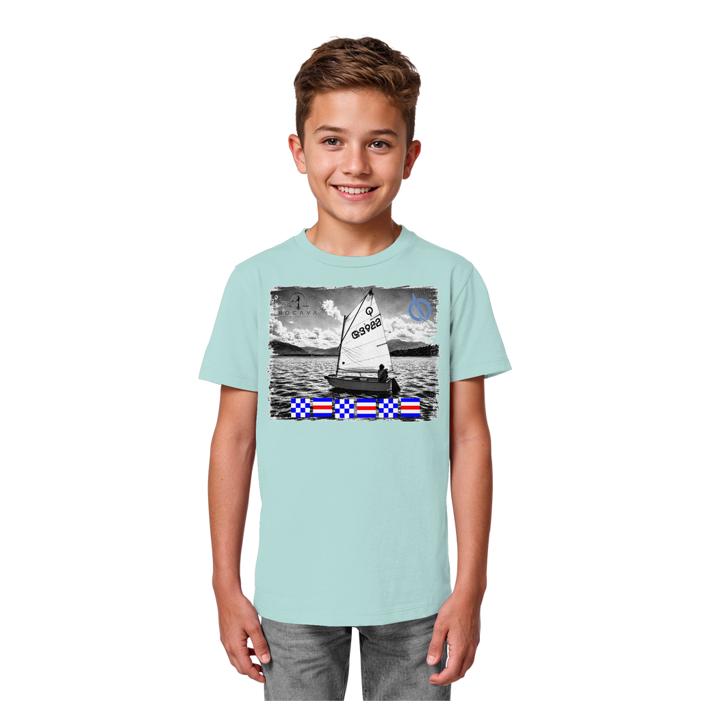 CYG Opti-Shirt mit Flaggen-Namen, Beispiel NCNCNC   - Kids Organic Shirt
