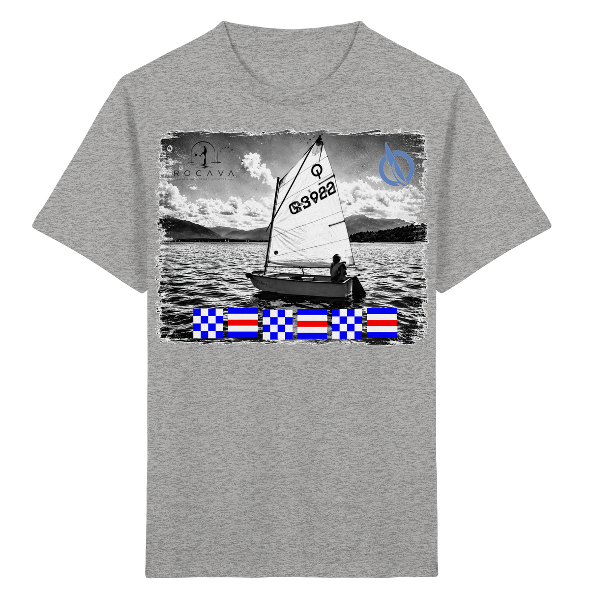CYG Opti-Shirt mit Flaggen-Namen, Beispiel NCNCNC   - Kids Organic Shirt