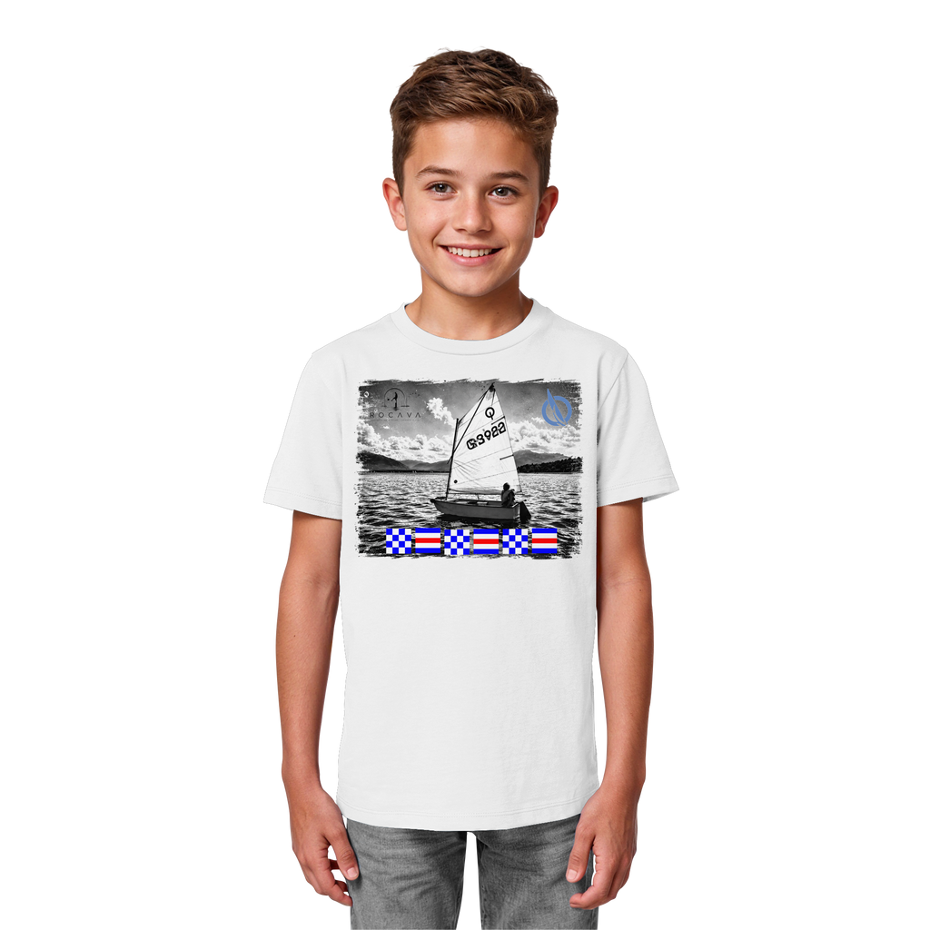 CYG Opti-Shirt mit Flaggen-Namen, Beispiel NCNCNC   - Kids Organic Shirt
